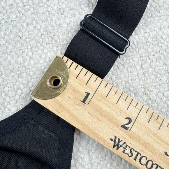 Victoria's Secret VSX Sports Bra Size 36C Mesh Black Racerback Padded Athletic - Picture 12 of 15